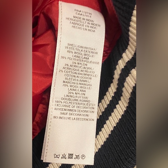 True Religion Buddha Varsity TR-02 Jacket  Blue White Wool Blend Men’s  2XL - Picture 4 of 6